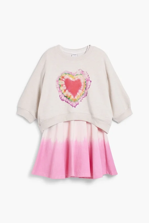 2-in-1-Kleid mit Herz 2-in-1-Kleid mit Herz