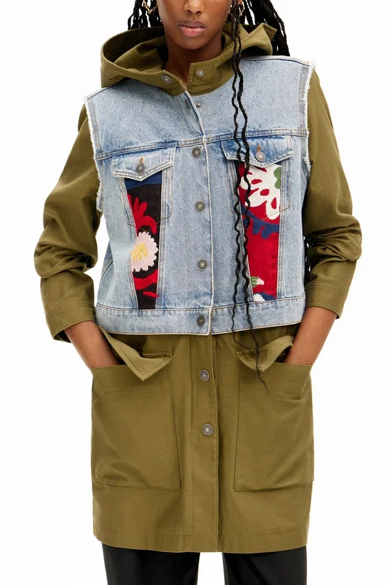2-in-1-Parka mit Stickerei 2-in-1-Parka mit Stickerei