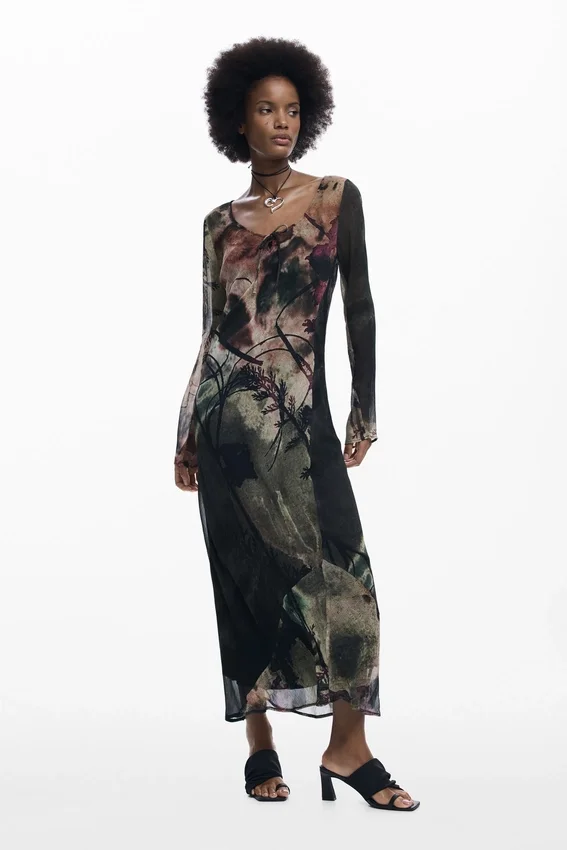 Abstraktes Midikleid Abstraktes Midikleid