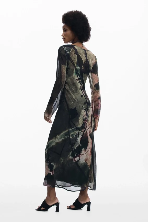 Abstraktes Midikleid Abstraktes Midikleid