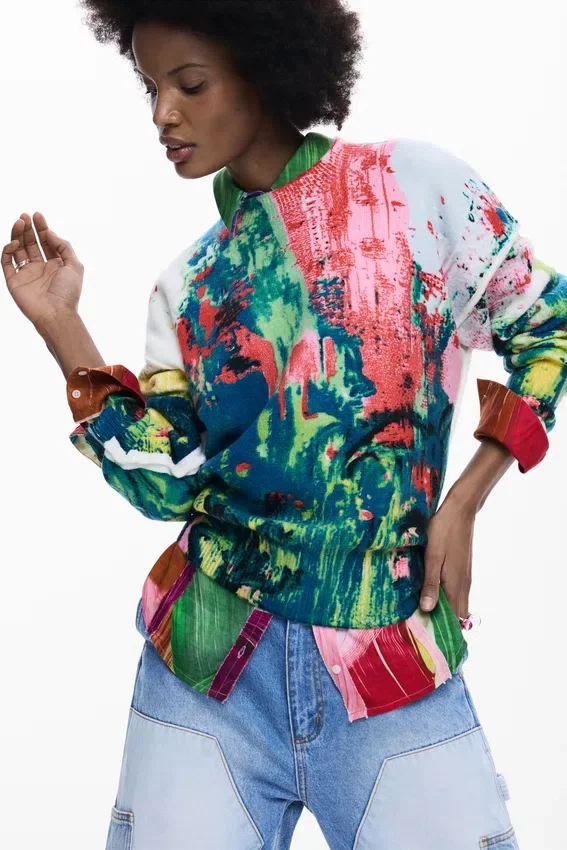 Arty Printed Pullover Arty Printed Pullover