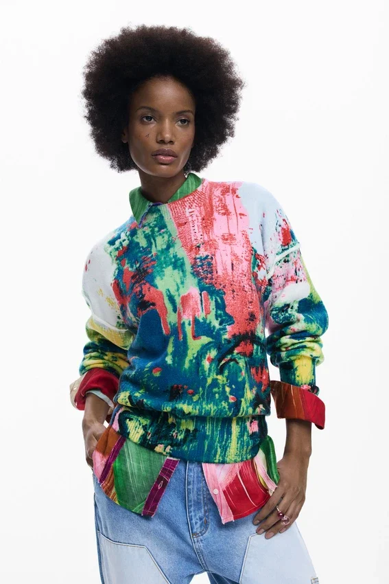 Arty Printed Pullover Arty Printed Pullover