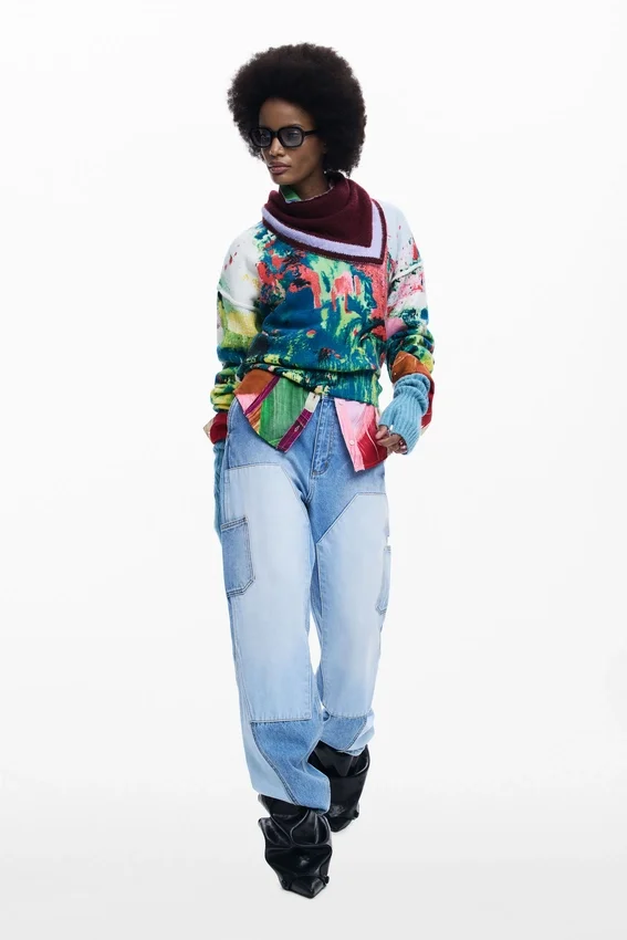 Arty Printed Pullover Arty Printed Pullover