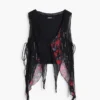 Asymmetrische Chiffon-Bluse