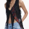 Asymmetrische Chiffon-Bluse