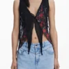 Asymmetrische Chiffon-Bluse