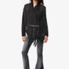 Asymmetrische Jacke aus 100 % Leder von Masha Popova Asymmetrische Jacke aus 100 % Leder von Masha Popova