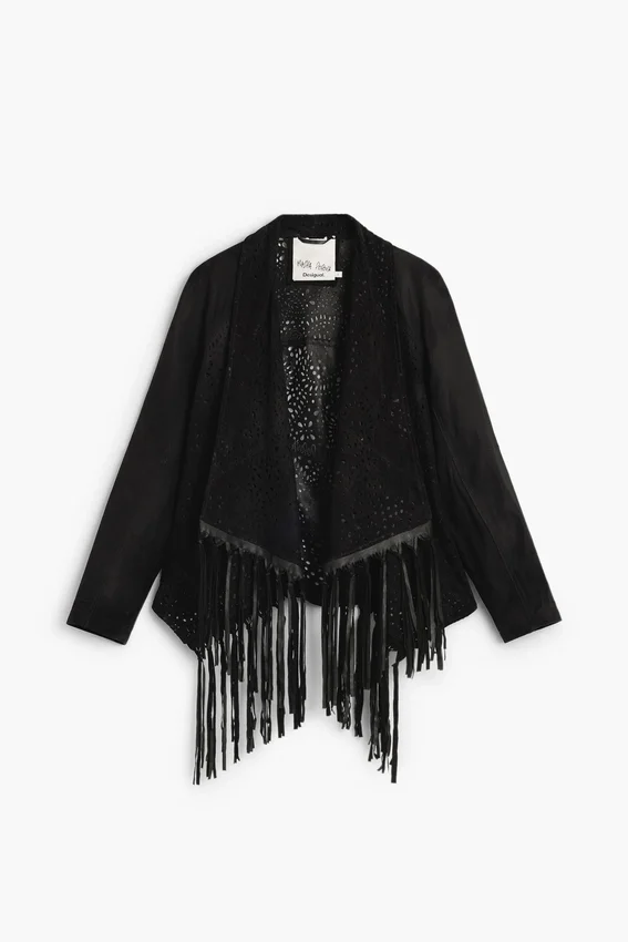 Asymmetrische Jacke aus 100 % Leder von Masha Popova Asymmetrische Jacke aus 100 % Leder von Masha Popova