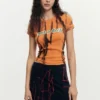 Asymmetrischer bedruckter Rock Asymmetrischer bedruckter Rock