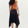 Asymmetrischer bedruckter Rock Asymmetrischer bedruckter Rock