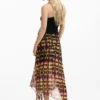 Asymmetrischer bedruckter Rock Asymmetrischer bedruckter Rock