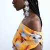 Asymmetrisches Blumenkleid Asymmetrisches Blumenkleid