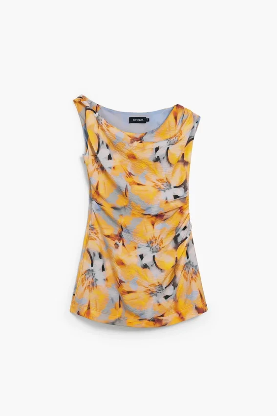 Asymmetrisches Blumenkleid Asymmetrisches Blumenkleid