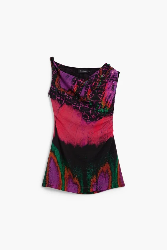 Asymmetrisches Kleid, entworfen von Christian Lacroix Asymmetrisches Kleid, entworfen von Christian Lacroix