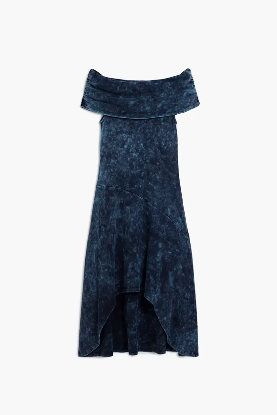 Asymmetrisches Kleid im Tie-Dye-Stil Asymmetrisches Kleid im Tie-Dye-Stil