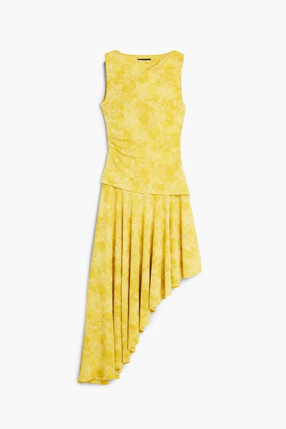 Asymmetrisches Kleid mit Print Asymmetrisches Kleid mit Print