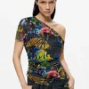 Asymmetrisches Lacorix-T-Shirt Asymmetrisches Lacorix-T-Shirt