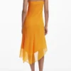 Asymmetrisches Midi-Kleid mit Lagenlook Asymmetrisches Midi-Kleid mit Lagenlook
