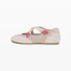 Ballerina aus Mesh mit Logo Ballerina aus Mesh mit Logo