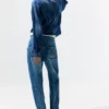 Ballon-Jeans mit Ziernähten Ballon-Jeans mit Ziernähten