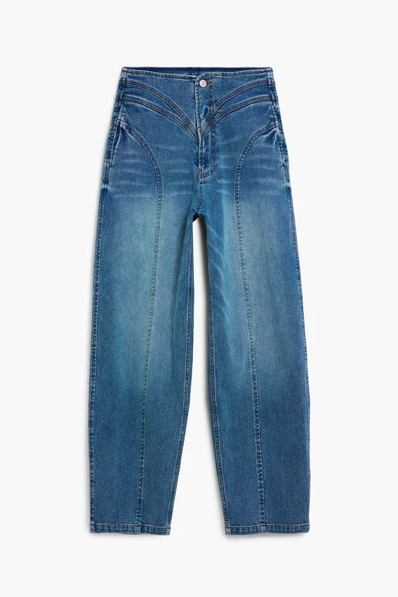 Ballon-Jeans mit Ziernähten Ballon-Jeans mit Ziernähten