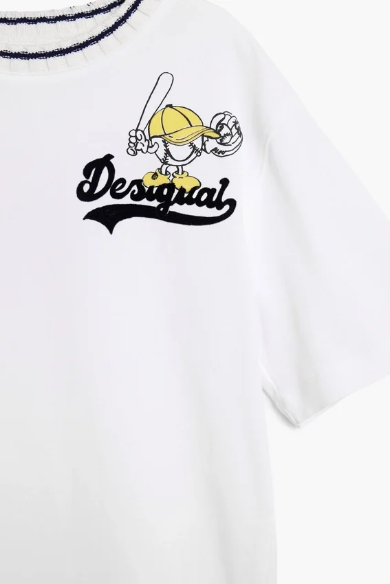 Baseball-T-Shirt mit kurzen Ärmeln Baseball-T-Shirt mit kurzen Ärmeln