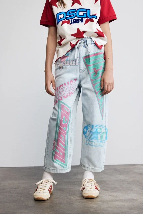 Bedruckte Jeans Bedruckte Jeans