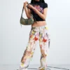 Bedruckte Jeans-Hose Bedruckte Jeans-Hose