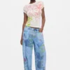 Bedruckte Jeans-Hose Bedruckte Jeans-Hose