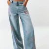 Bedruckte Jeans-Hose Bedruckte Jeans-Hose