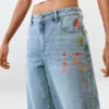 Bedruckte Jeans-Hose Bedruckte Jeans-Hose