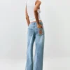 Bedruckte Jeans-Hose Bedruckte Jeans-Hose