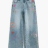 Bedruckte Jeans-Hose Bedruckte Jeans-Hose