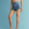Bedruckte Jeans-Shorts Bedruckte Jeans-Shorts