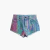 Bedruckte Jeans-Shorts Bedruckte Jeans-Shorts