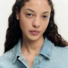Bedruckte Jeansjacke Bedruckte Jeansjacke