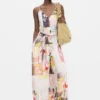 Bedruckter langer Jumpsuit Bedruckter langer Jumpsuit