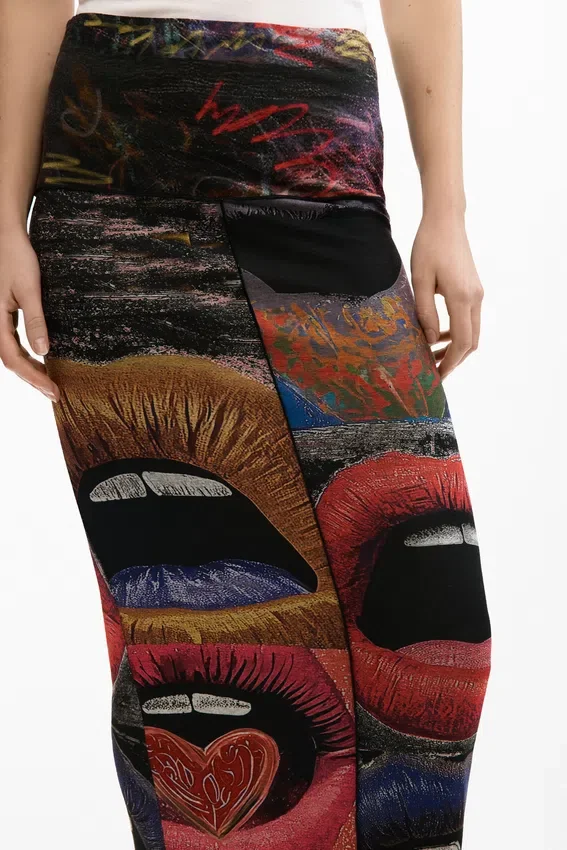 Bedruckter Strickrock Bedruckter Strickrock