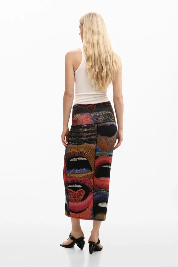 Bedruckter Strickrock Bedruckter Strickrock