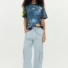 Bedrucktes Arty-T-Shirt Bedrucktes Arty-T-Shirt