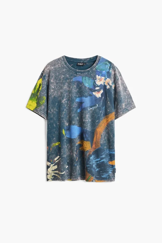 Bedrucktes Arty-T-Shirt Bedrucktes Arty-T-Shirt