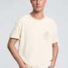 Bedrucktes Baumwoll-T-Shirt Bedrucktes Baumwoll-T-Shirt