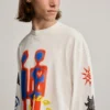 Bedrucktes Baumwoll-T-Shirt Bedrucktes Baumwoll-T-Shirt