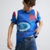 Bedrucktes Baumwoll-T-Shirt Bedrucktes Baumwoll-T-Shirt