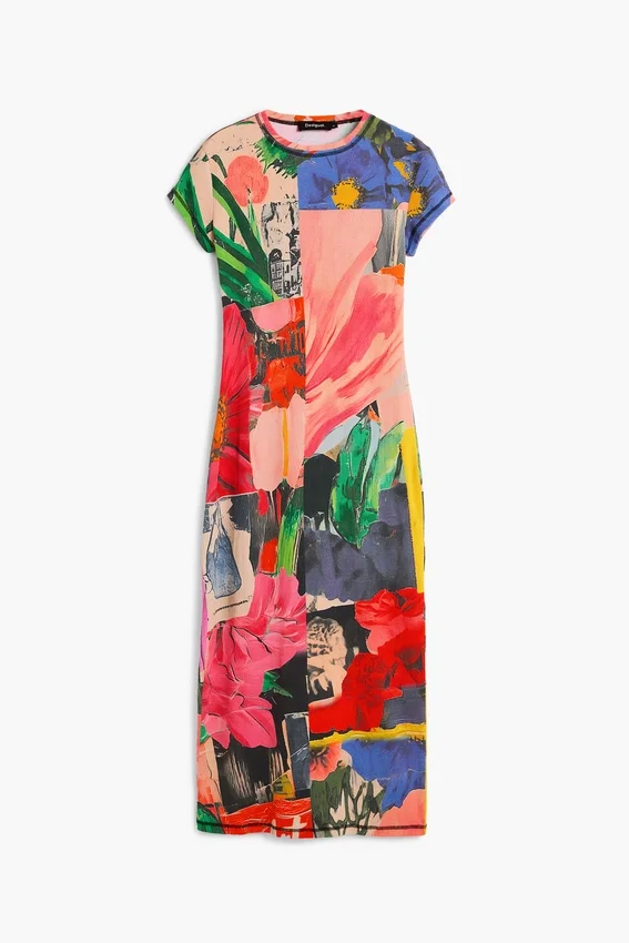 Bedrucktes, figurbetontes Kleid Bedrucktes, figurbetontes Kleid