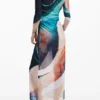 Bedrucktes Kleid