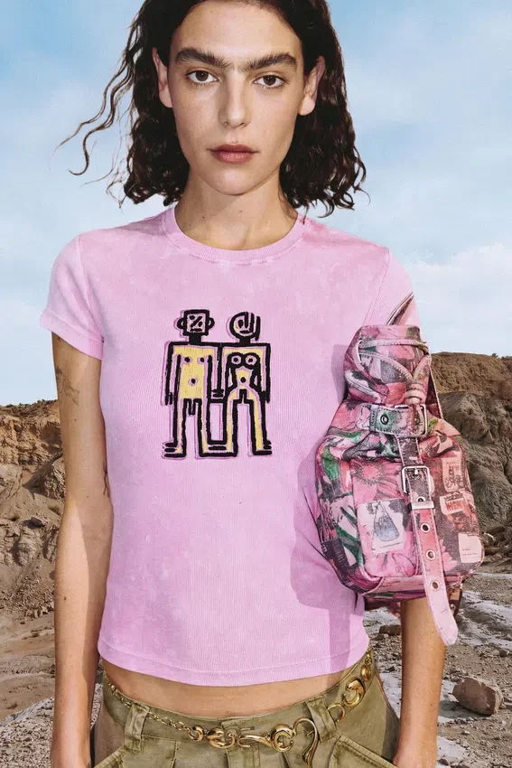 Bedrucktes Kurzarm-T-Shirt Bedrucktes Kurzarm-T-Shirt