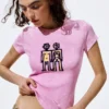 Bedrucktes Kurzarm-T-Shirt Bedrucktes Kurzarm-T-Shirt