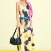 Bedrucktes langes Kleid