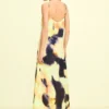 Bedrucktes langes Kleid